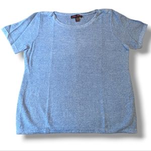 Elena Wang light blue knit top XXL